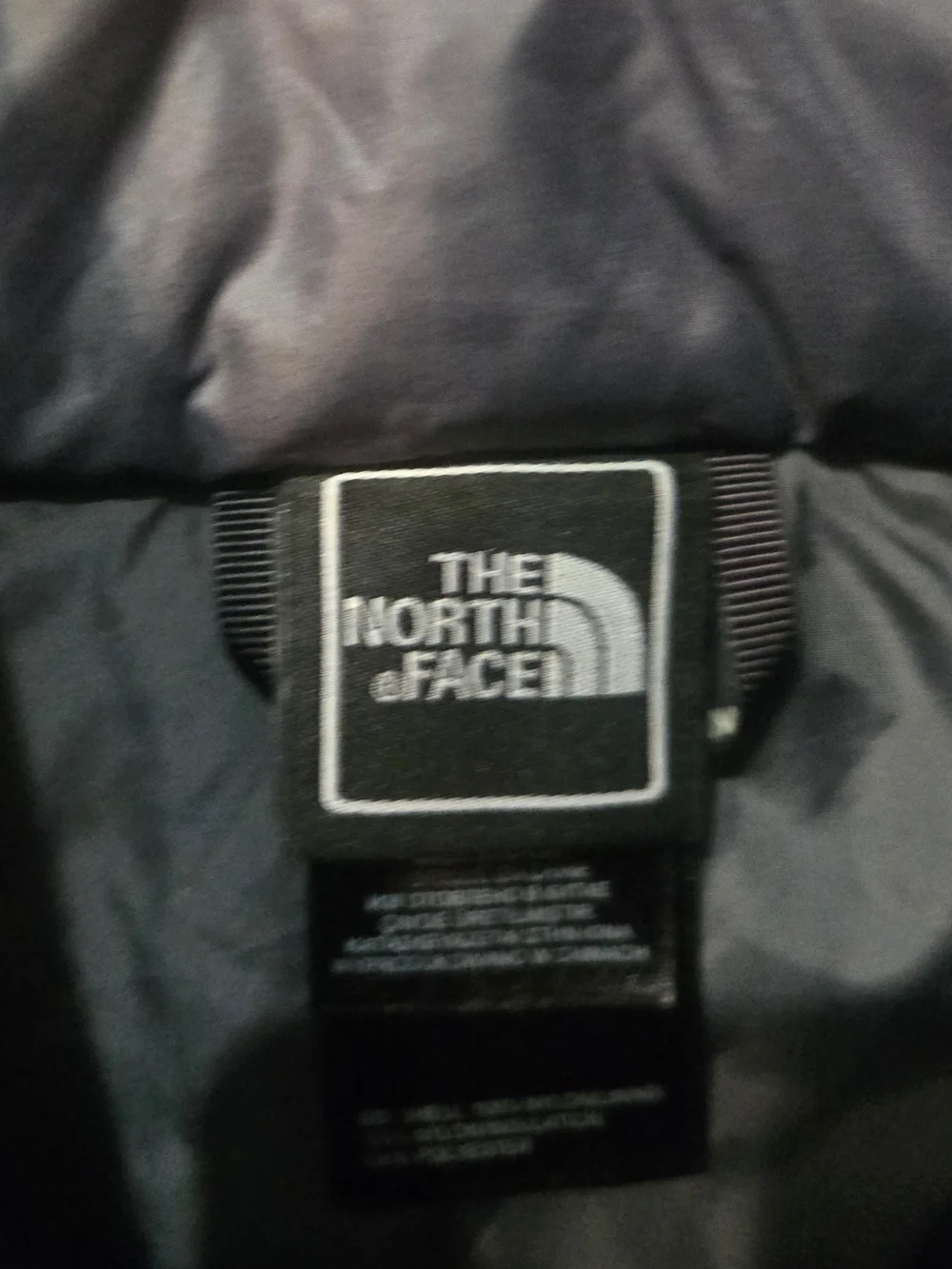 The North Face Navy Jacket with Red Trim